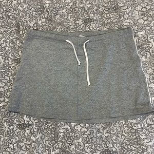 Abercrombie and Fitch Grey skirt with a white stripe down the side
